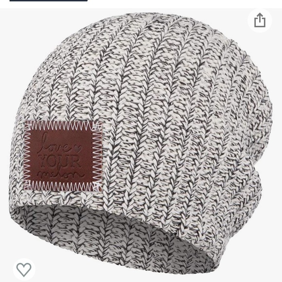 love your melon | black speckled beanie one size - Picture 2 of 9